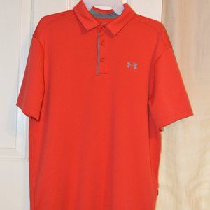 Men's UA Loose Fit polo style golf shirt sz Lg EUC